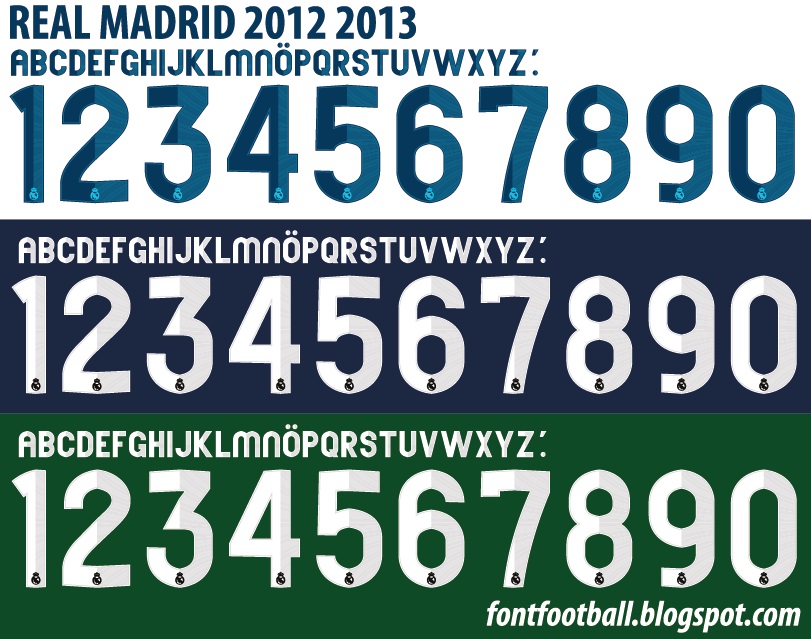 Font Real Madrid 2013 Ttf